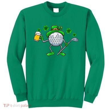 St Patricks Day Golf Golfing Irish Golfer Beer Humor Sweatshirt