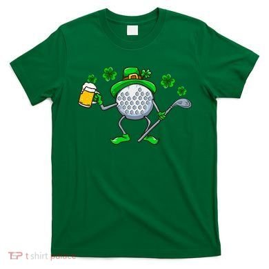 St Patricks Day Golf Golfing Irish Golfer Beer Humor T-Shirt