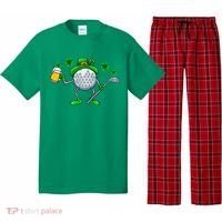 St Patricks Day Golf Golfing Irish Golfer Beer Humor Pajama Set thumb 0