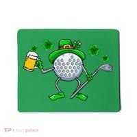 St Patricks Day Golf Golfing Irish Golfer Beer Humor Mousepad thumb 0