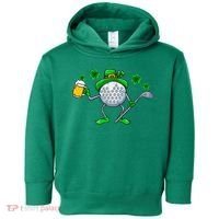 St Patricks Day Golf Golfing Irish Golfer Beer Humor Toddler Hoodie thumb 0
