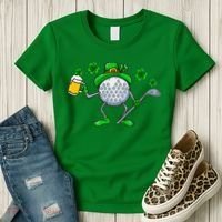 St Patricks Day Golf Golfing Irish Golfer Beer Humor Women's T-Shirt thumb 3