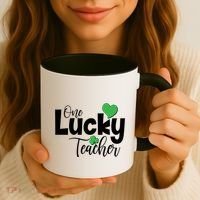 St Patricks Day One Lucky Teacher Coffee Mug thumb 3