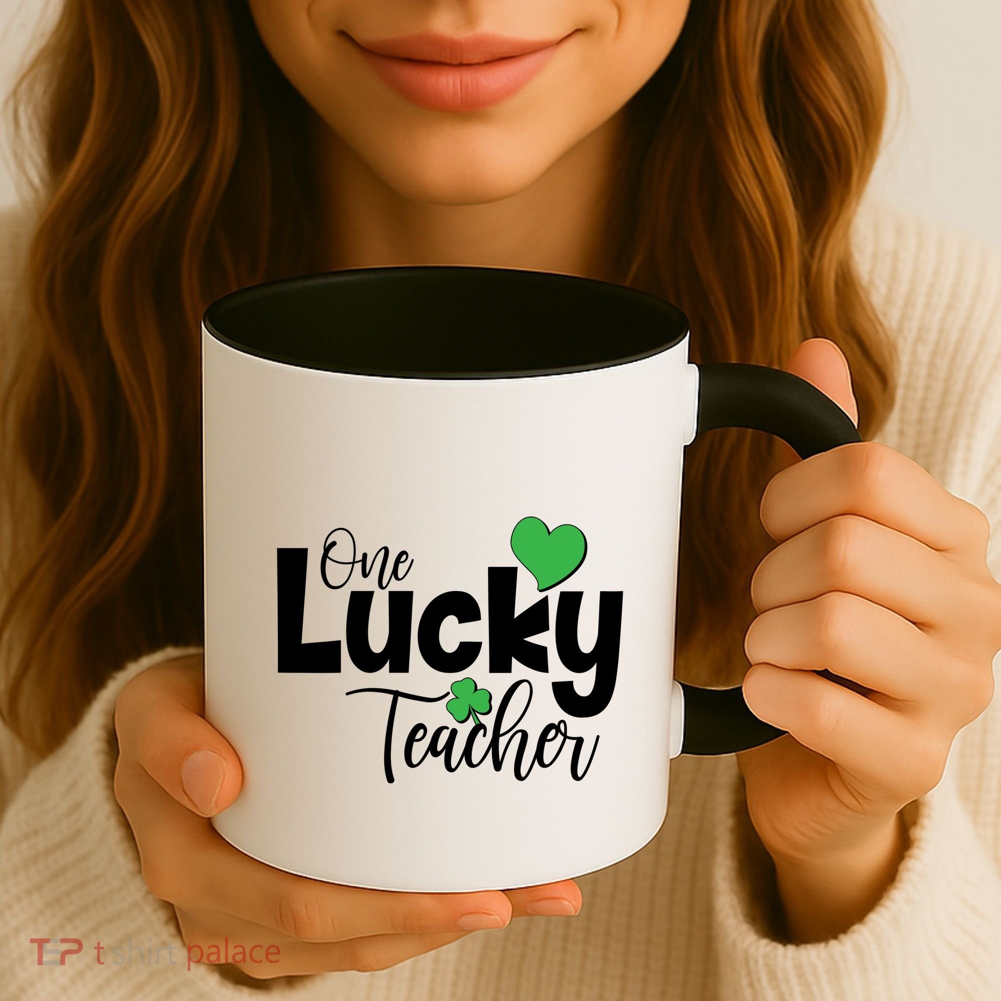 St Patricks Day One Lucky Teacher Coffee Mug