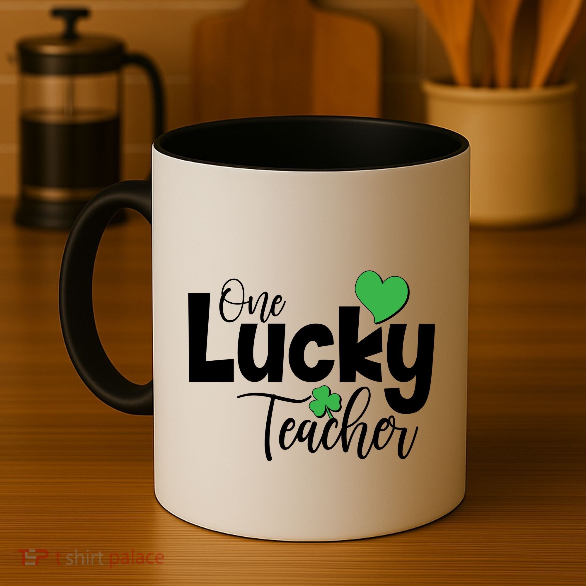 St Patricks Day One Lucky Teacher Coffee Mug