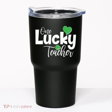 St Patricks Day One Lucky Teacher Tumbler