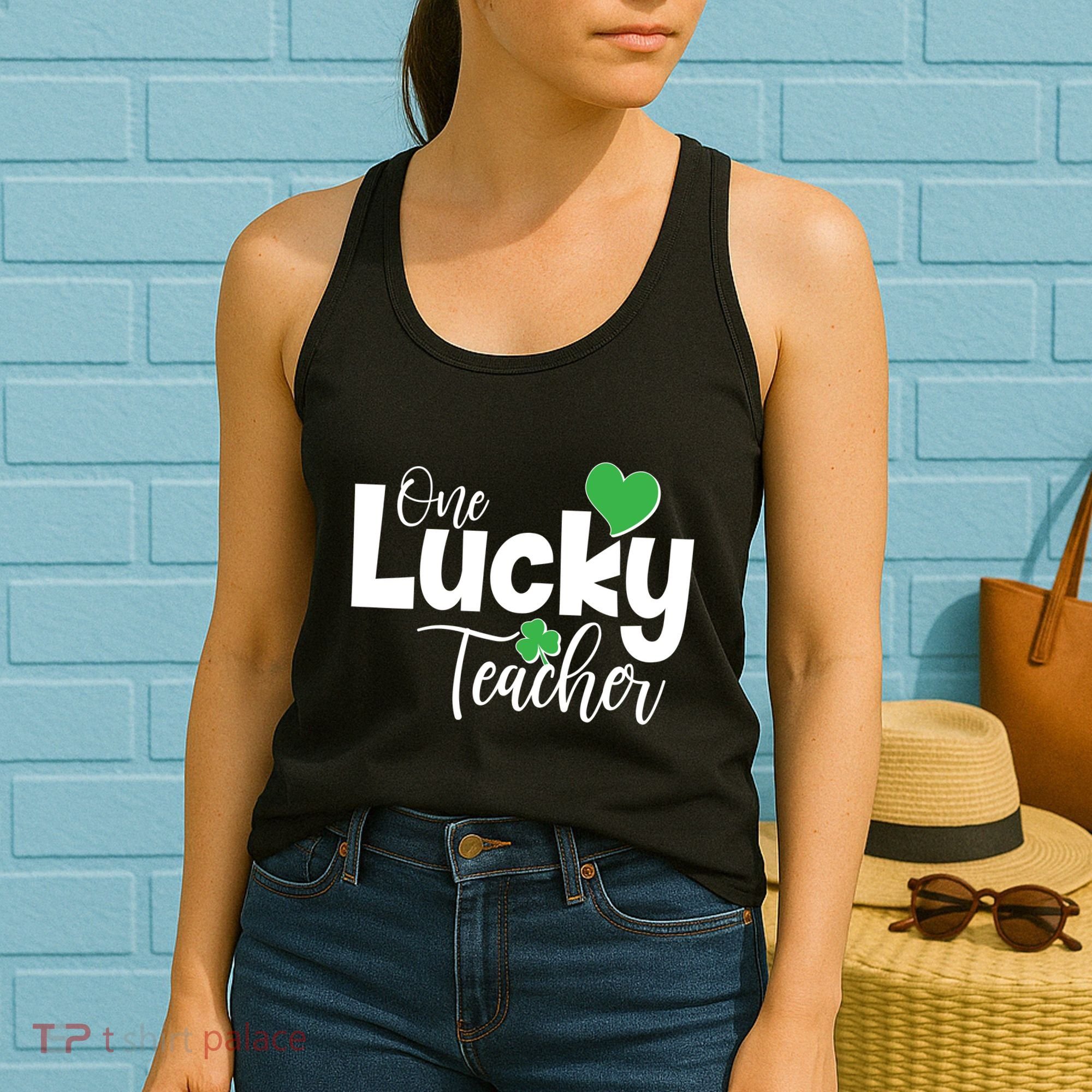 St Patricks Day One Lucky Teacher Women's Tank Top