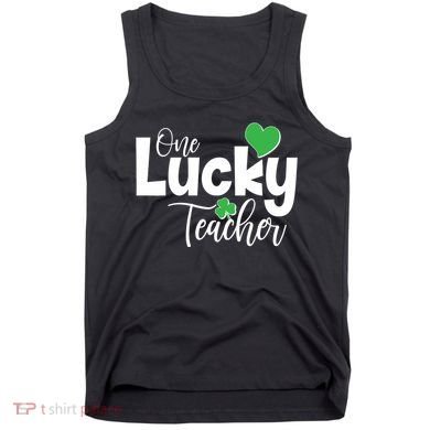 St Patricks Day One Lucky Teacher Tank Top