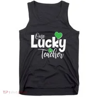 St Patricks Day One Lucky Teacher Tank Top thumb 0