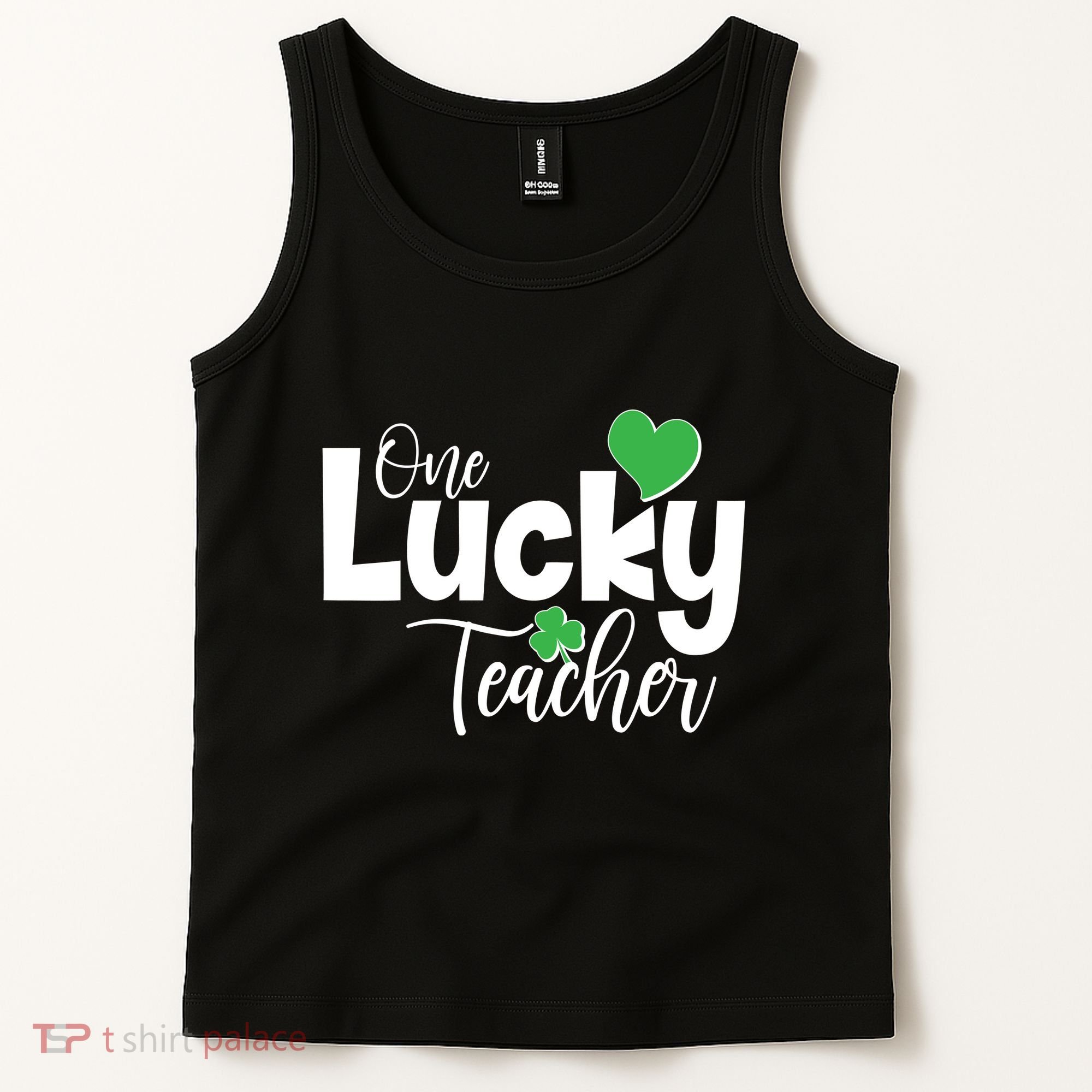 St Patricks Day One Lucky Teacher Tank Top