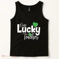St Patricks Day One Lucky Teacher Tank Top thumb 2