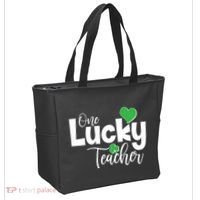St Patricks Day One Lucky Teacher Tote Bag thumb 2
