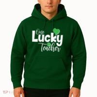 St Patricks Day One Lucky Teacher Hoodie thumb 2