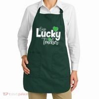 St Patricks Day One Lucky Teacher Apron thumb 2