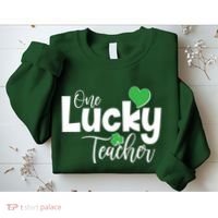 St Patricks Day One Lucky Teacher Sweatshirt thumb 2