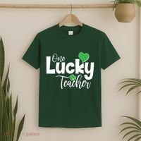 St Patricks Day One Lucky Teacher T-Shirt thumb 2