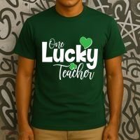 St Patricks Day One Lucky Teacher T-Shirt thumb 3