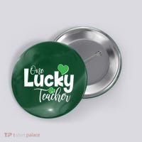 St Patricks Day One Lucky Teacher Button thumb 0