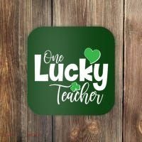 St Patricks Day One Lucky Teacher Coaster thumb 0