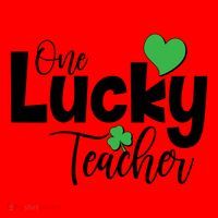 St Patricks Day One Lucky Teacher Santa Hat thumb 1