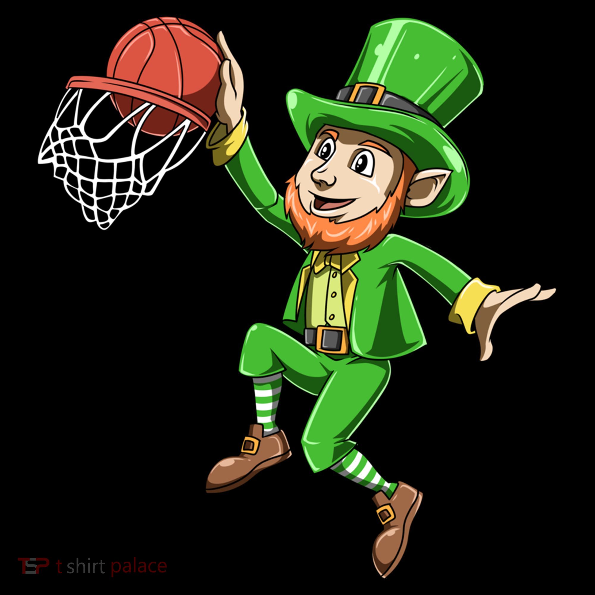 St Patrick's Day Basketball Irish Basketball Dunk Leprechaun Great Gift Coffee Mug