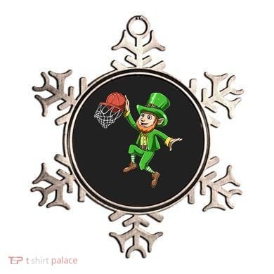 St Patrick's Day Basketball Irish Basketball Dunk Leprechaun Great Gift Ornament