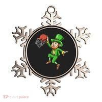 St Patrick's Day Basketball Irish Basketball Dunk Leprechaun Great Gift Ornament thumb 0