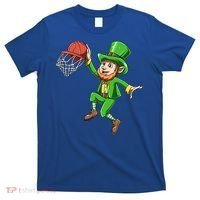 St Patrick's Day Basketball Irish Basketball Dunk Leprechaun Great Gift T-Shirt thumb 0