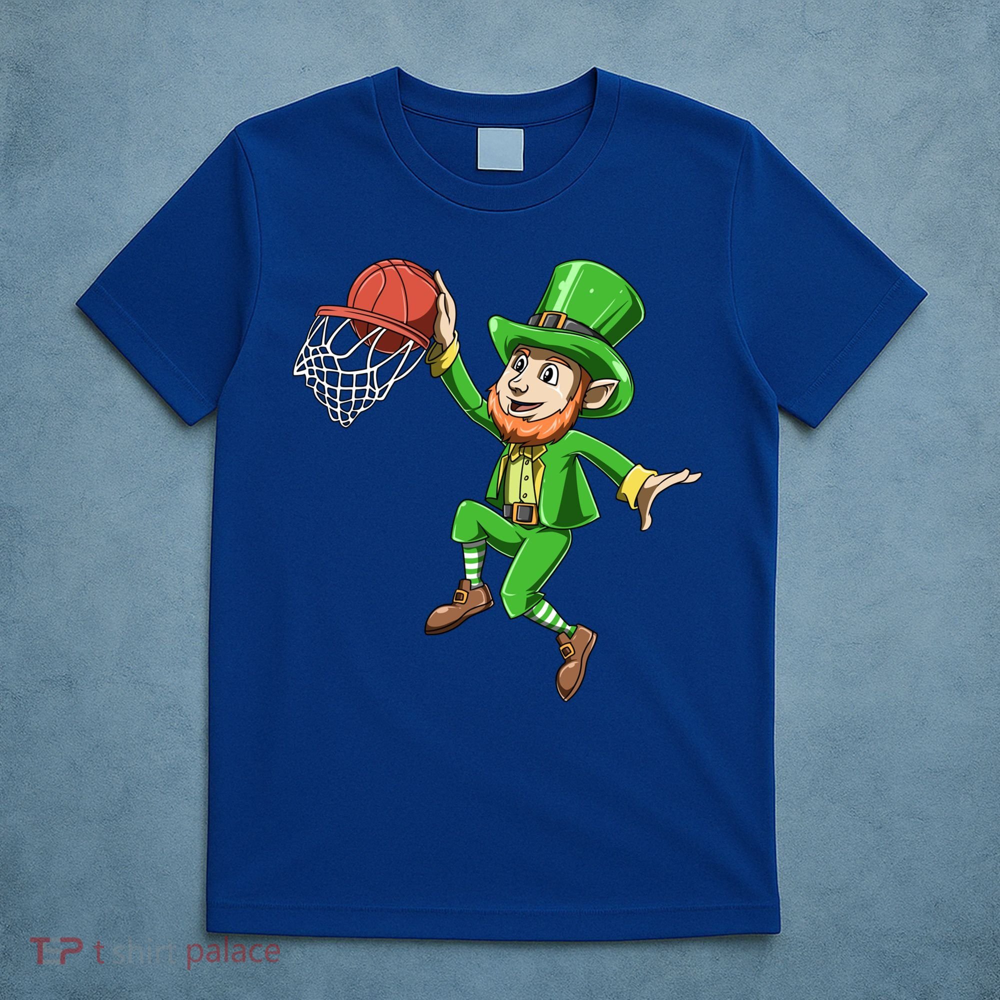 St Patrick's Day Basketball Irish Basketball Dunk Leprechaun Great Gift T-Shirt