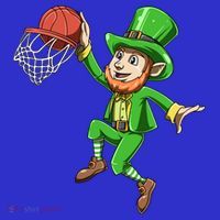 St Patrick's Day Basketball Irish Basketball Dunk Leprechaun Great Gift Women's Tank Top thumb 5