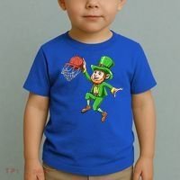 St Patrick's Day Basketball Irish Basketball Dunk Leprechaun Great Gift Toddler T-Shirt thumb 2