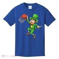 St Patrick's Day Basketball Irish Basketball Dunk Leprechaun Great Gift Kids T-Shirt thumb 0