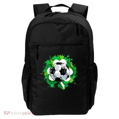 St Patrick's Day Soccer St Pattys Shamrock Backpack