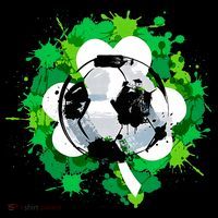 St Patrick's Day Soccer St Pattys Shamrock Ornament thumb 1