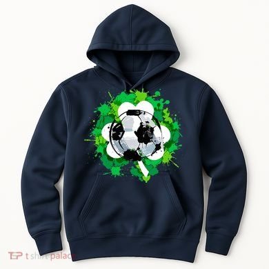 St Patrick's Day Soccer St Pattys Shamrock Hoodie