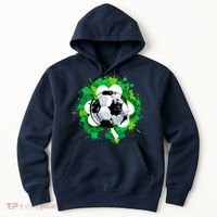 St Patrick's Day Soccer St Pattys Shamrock Hoodie thumb 0