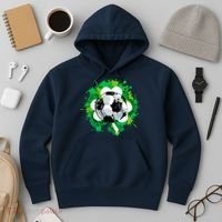 St Patrick's Day Soccer St Pattys Shamrock Hoodie thumb 3