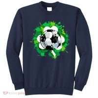 St Patrick's Day Soccer St Pattys Shamrock Sweatshirt thumb 0