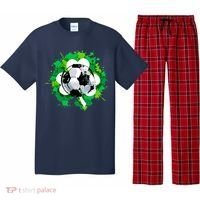St Patrick's Day Soccer St Pattys Shamrock Pajama Set thumb 0