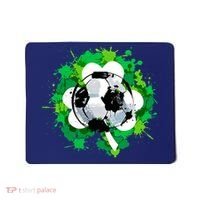 St Patrick's Day Soccer St Pattys Shamrock Mousepad thumb 0