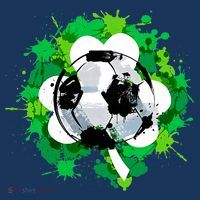 St Patrick's Day Soccer St Pattys Shamrock Baby Bodysuit thumb 2