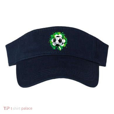 St Patrick's Day Soccer St Pattys Shamrock Visor