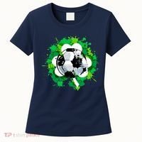 St Patrick's Day Soccer St Pattys Shamrock Women's T-Shirt thumb 0
