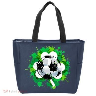St Patrick's Day Soccer St Pattys Shamrock Tote Bag