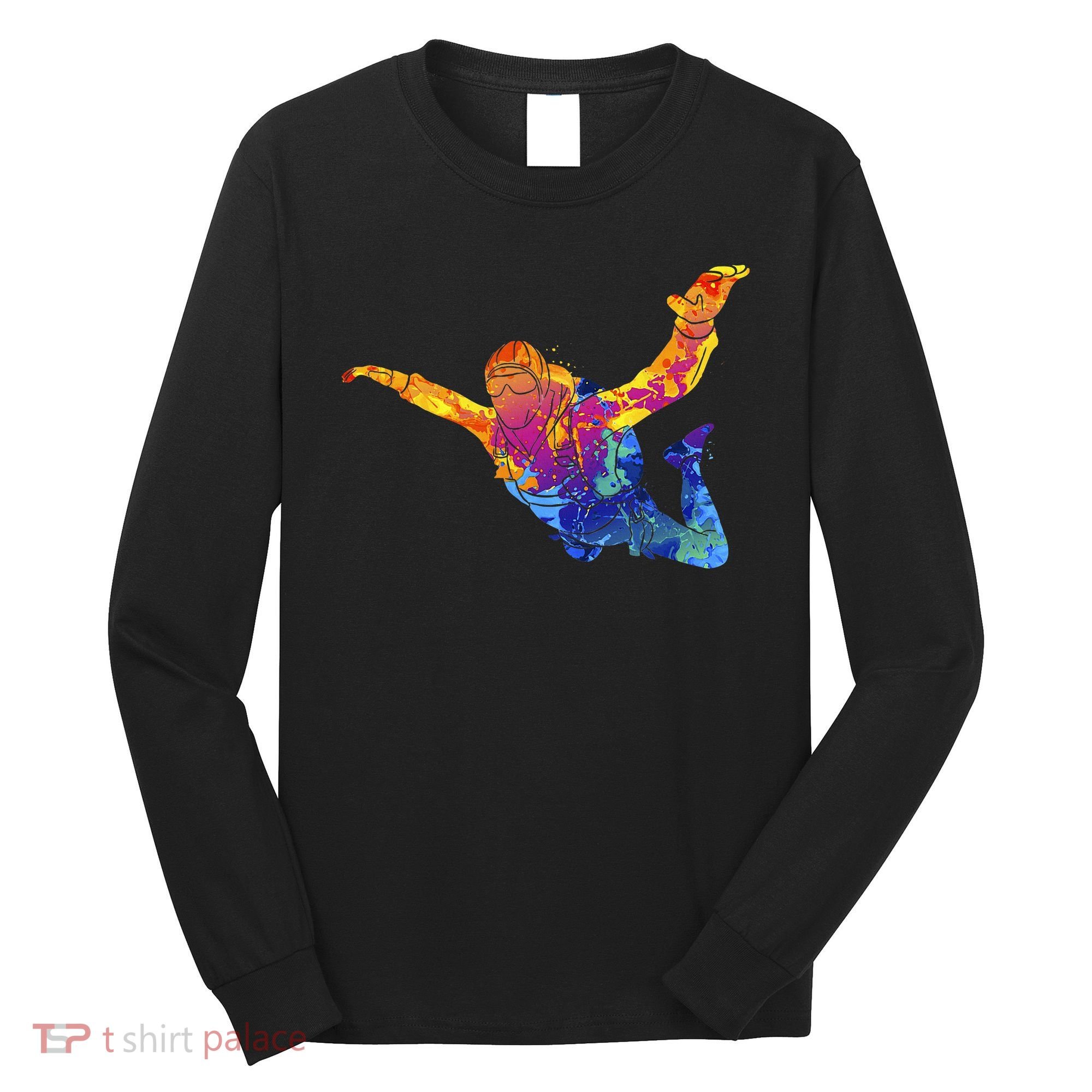 Skydiving Parachutust Extreme Sport Long Sleeve Shirt