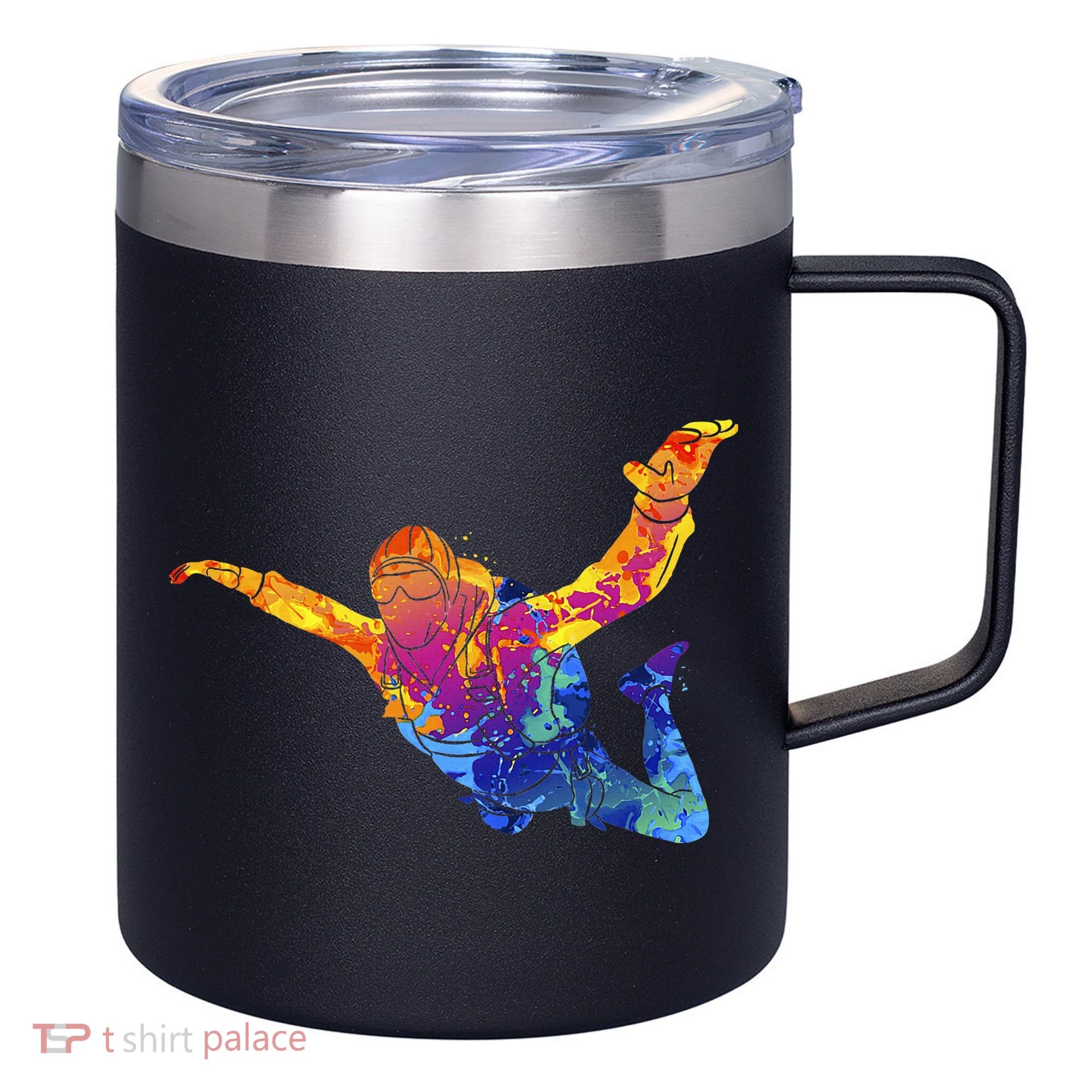 Skydiving Parachutust Extreme Sport 12oz Stainless Steel Coffee Mug