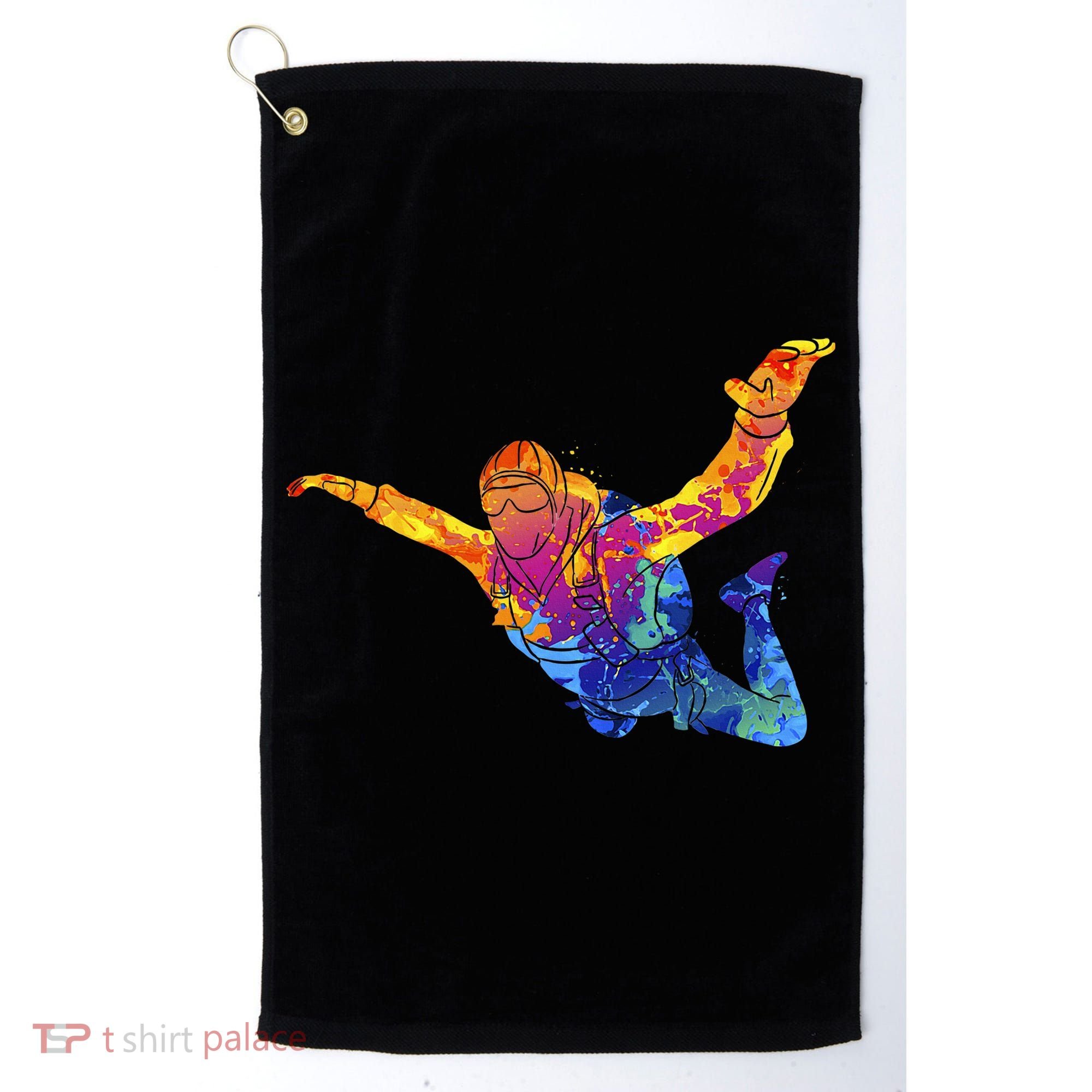 Skydiving Parachutust Extreme Sport Golf Towel