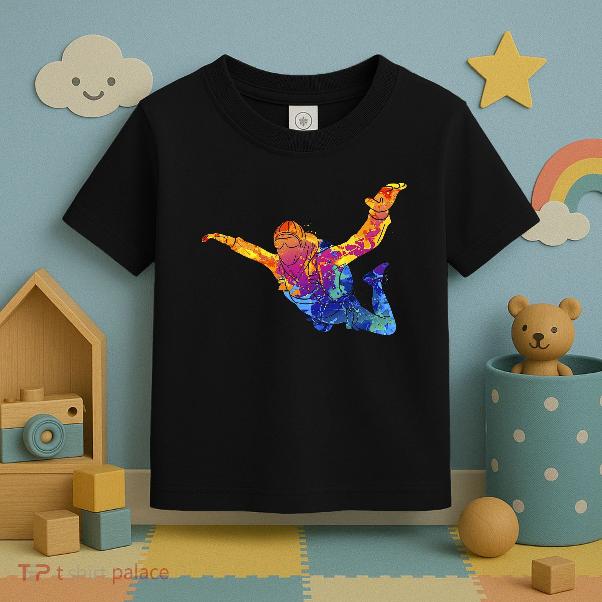 Skydiving Parachutust Extreme Sport Toddler T-Shirt