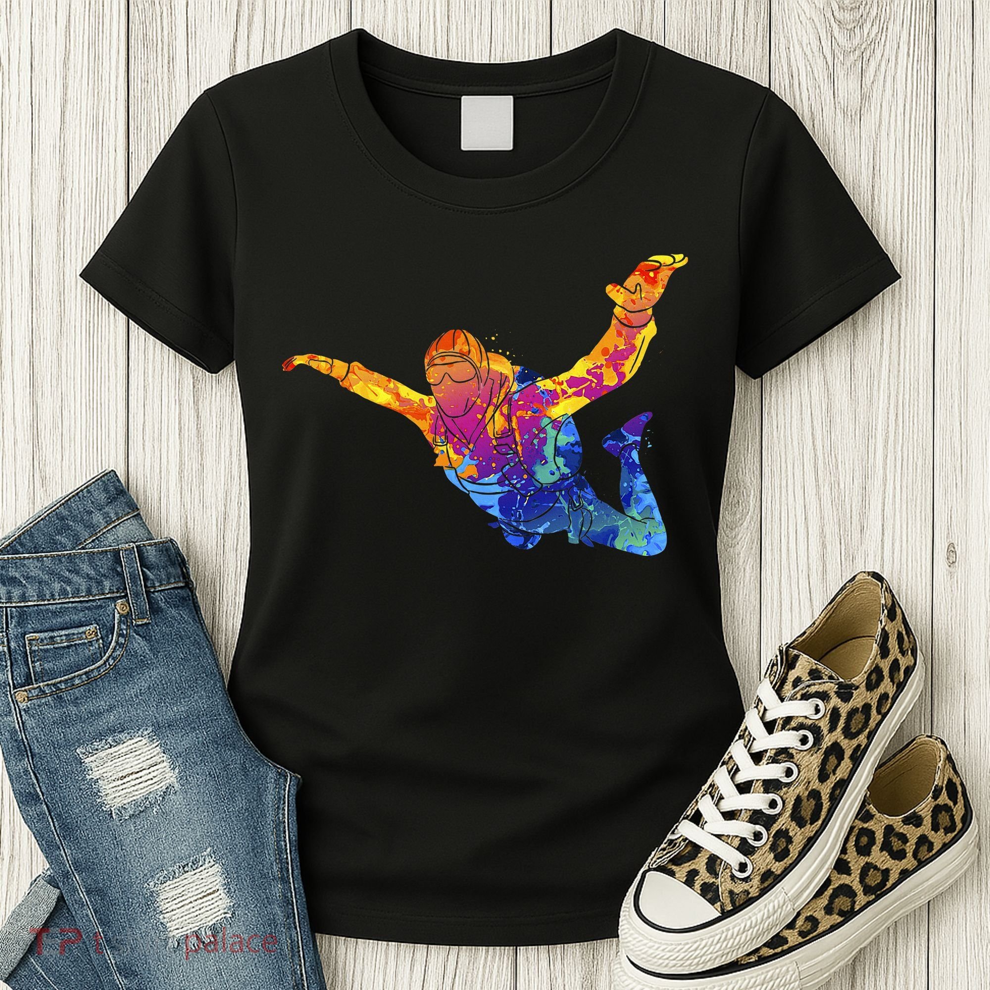Skydiving Parachutust Extreme Sport Women's T-Shirt
