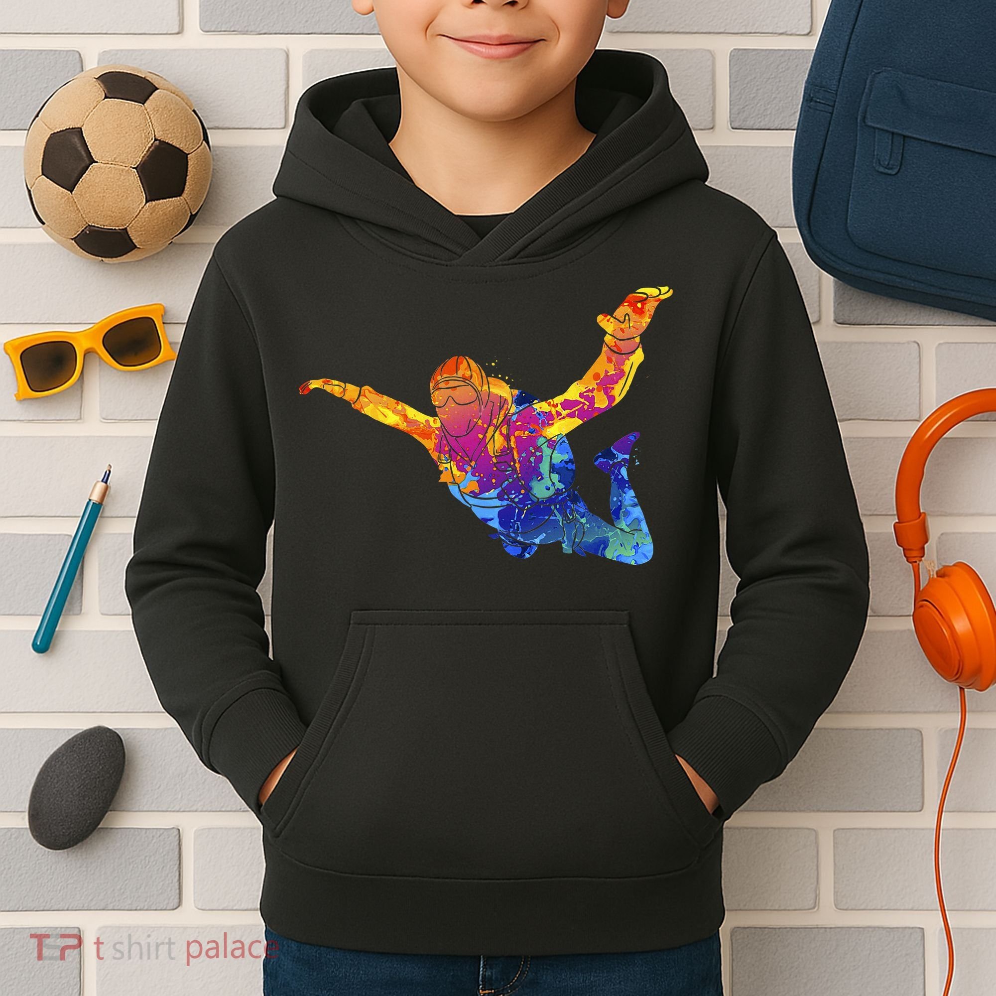 Skydiving Parachutust Extreme Sport Kids Hoodie